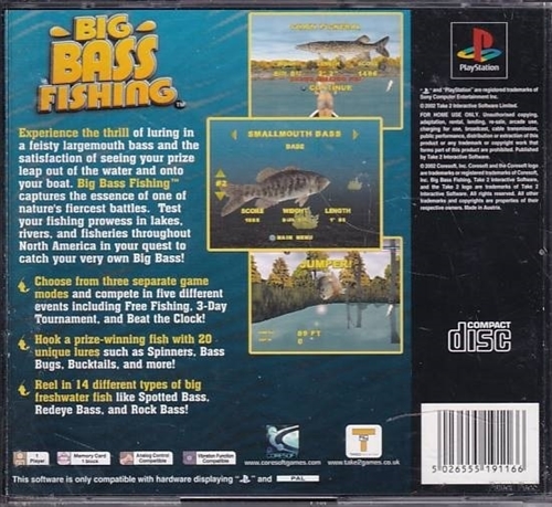 Big Bass Fishing - PS1 (B Grade) (Genbrug)